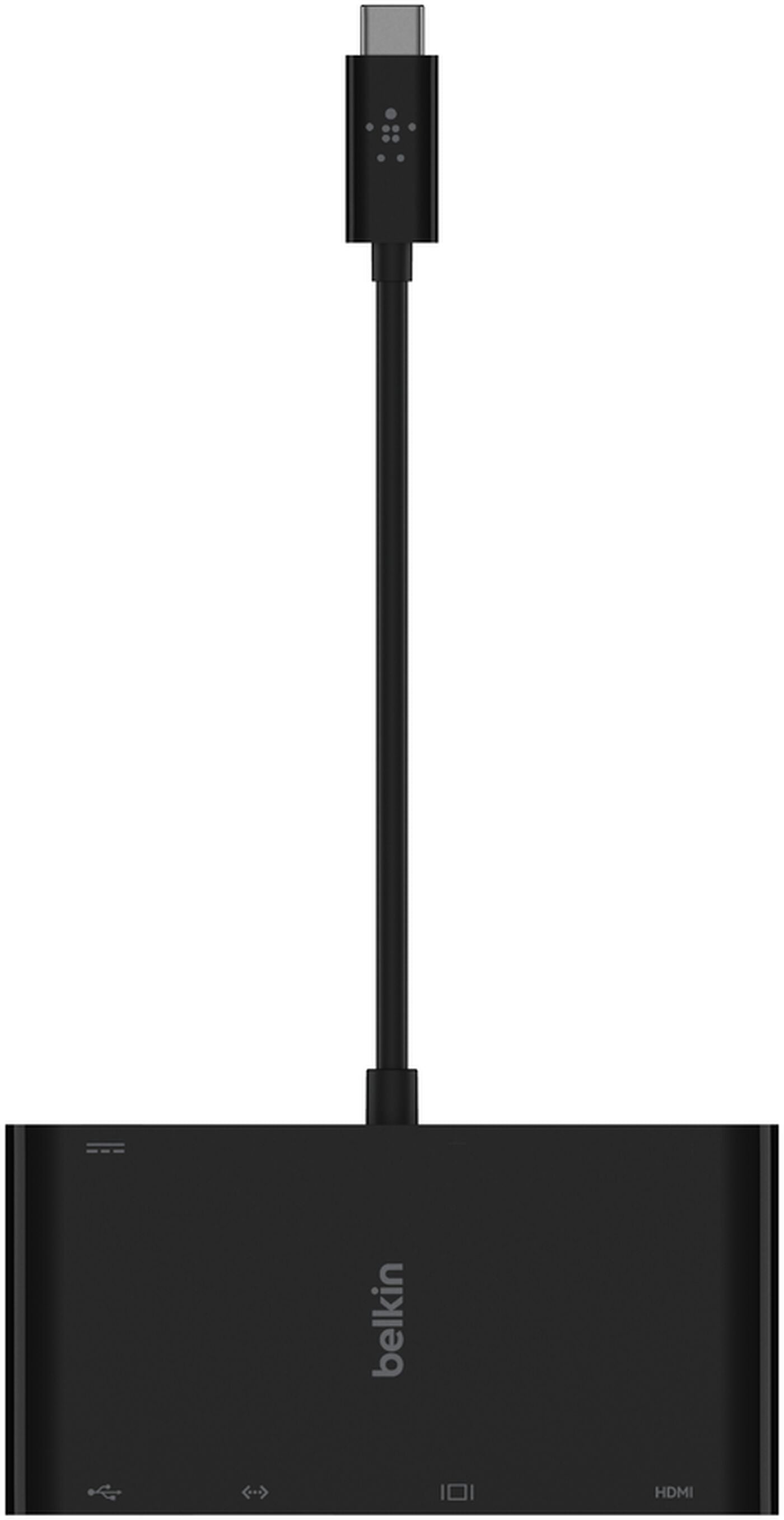 Belkin Connect USB-C Hub, 1 x USB-A 3.0 - 1 x USB-C - 1 x HDMI - 1 x VGA - 1 x RJ45, Black AVC004btBK