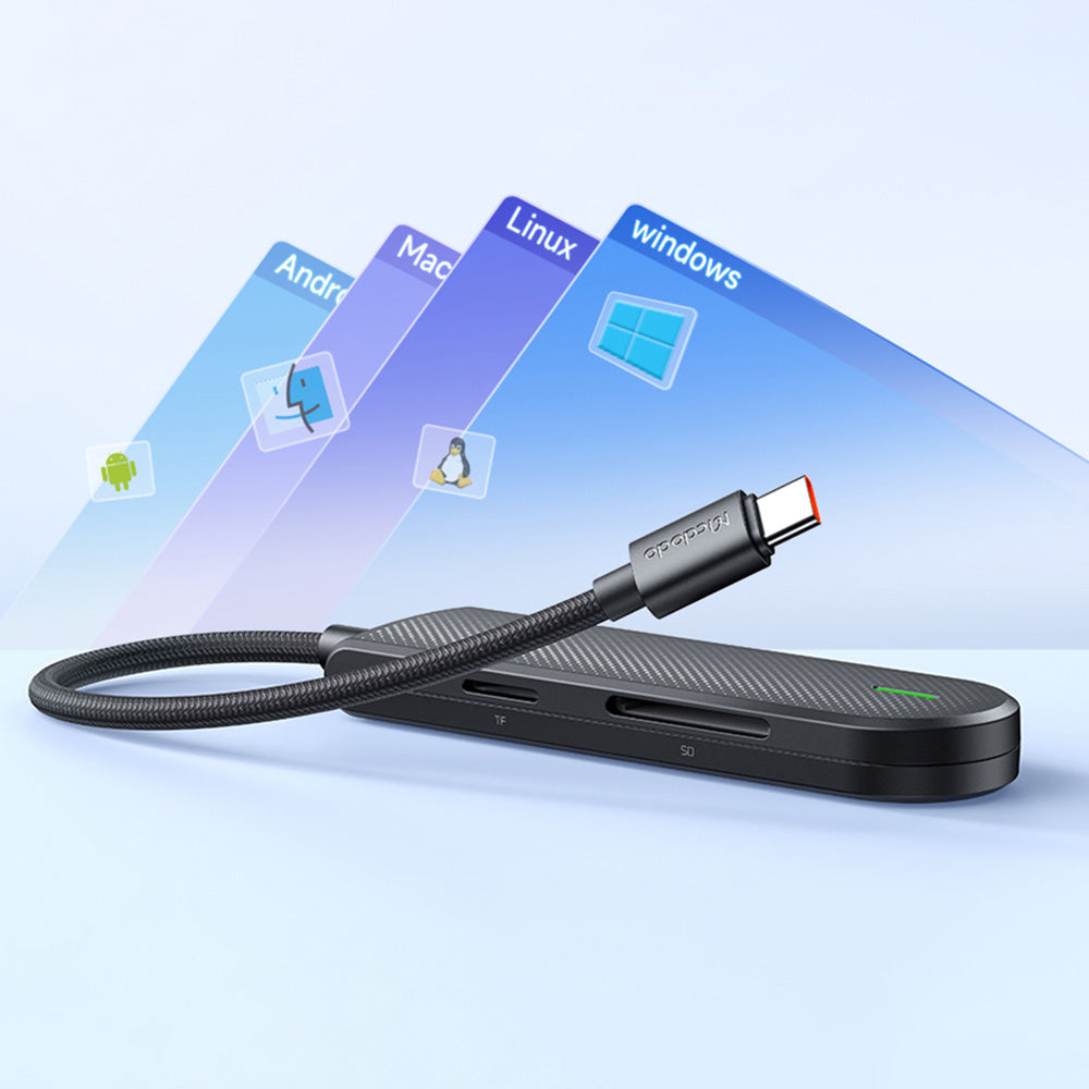 McDodo HU-1430 Star USB-C Hub, 5in1, Black