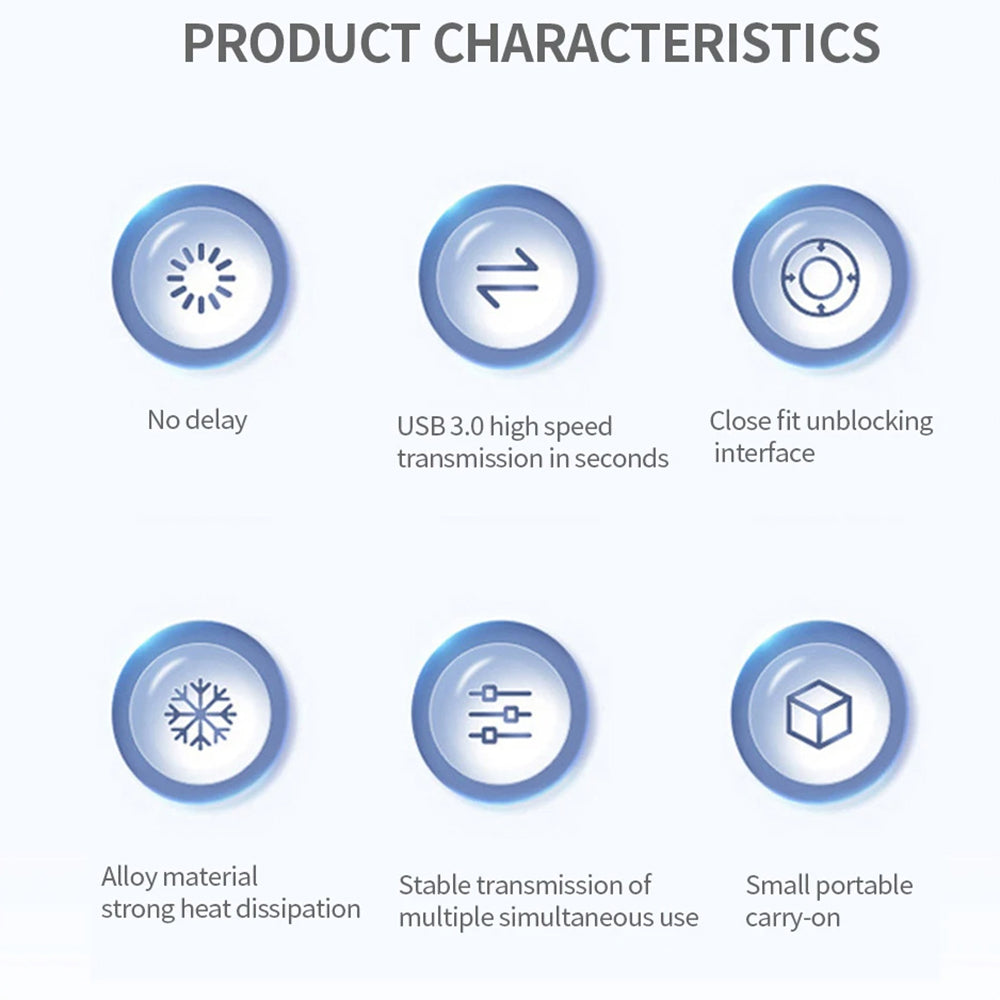 Techsuit H14 ZenithDock USB Hub, 4in1, Gray