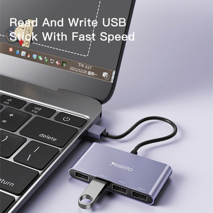 Yesido HB12 USB Hub, 4in1, Grey