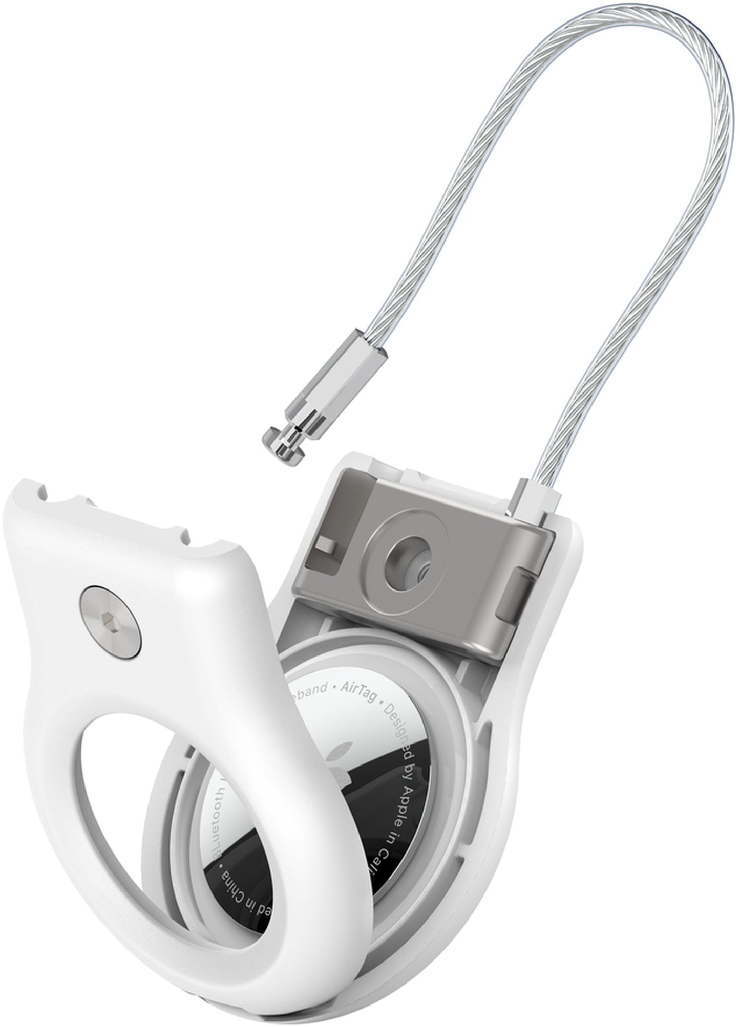 Belkin Wire Cable Case for Apple AirTag, White MSC009btWH