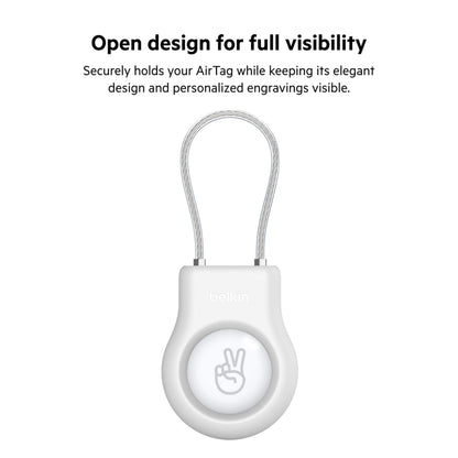 Belkin Wire Cable Case for Apple AirTag, White MSC009btWH