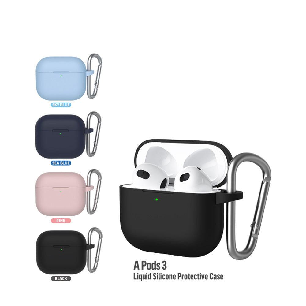 Blueo Liquid Case for Apple AirPods 3, Blue