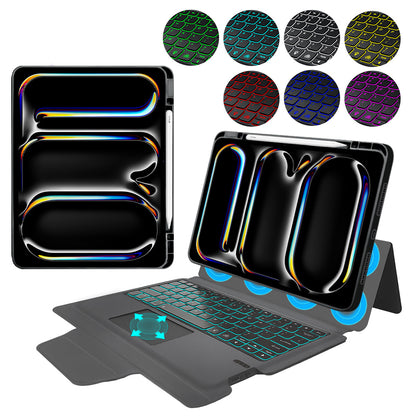 Keyboard Case for Apple iPad Pro 13 (2024), Techsuit, KeyTab Pro, Black