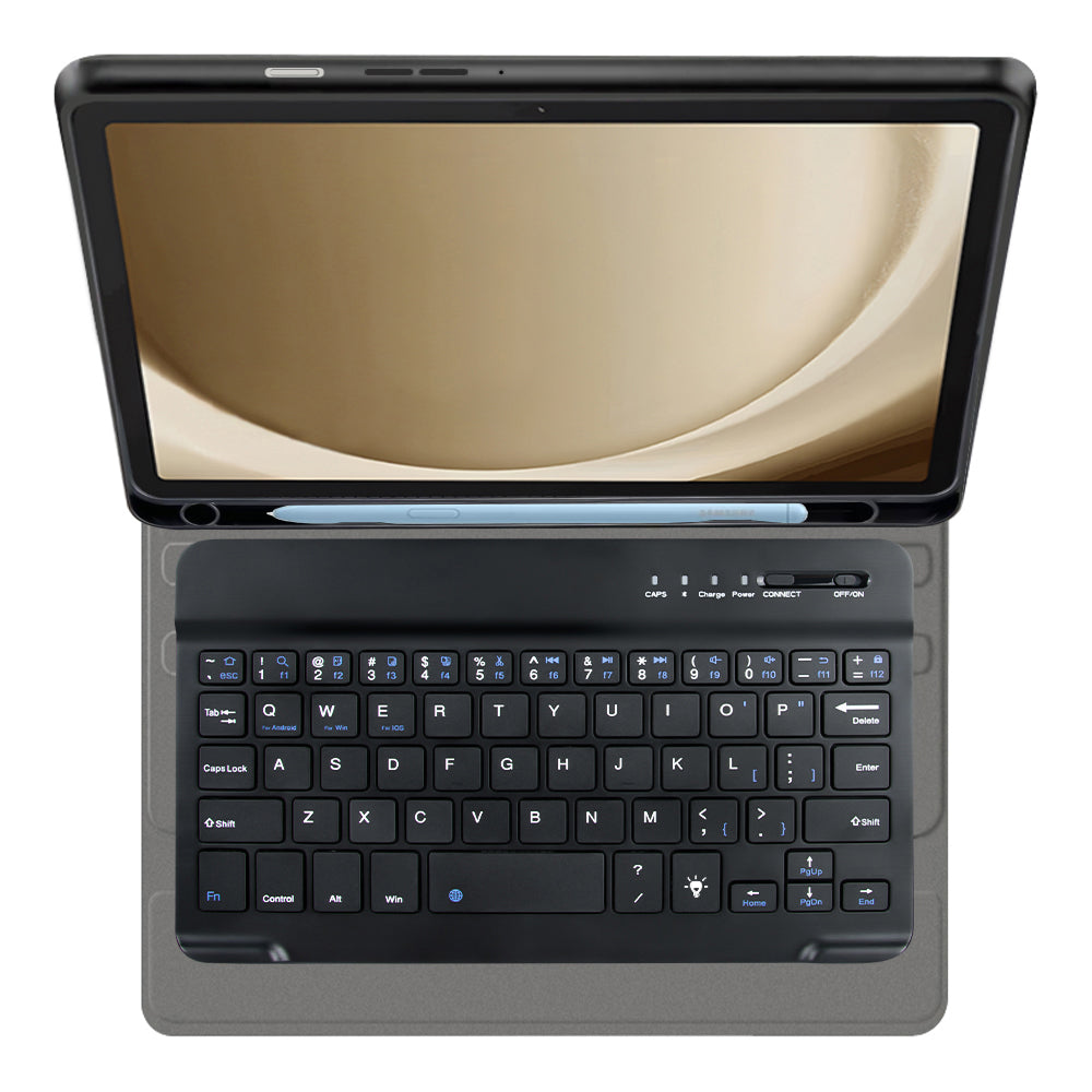 Keyboard Case for Samsung Galaxy Tab A9+, Techsuit, CozyTab, Black