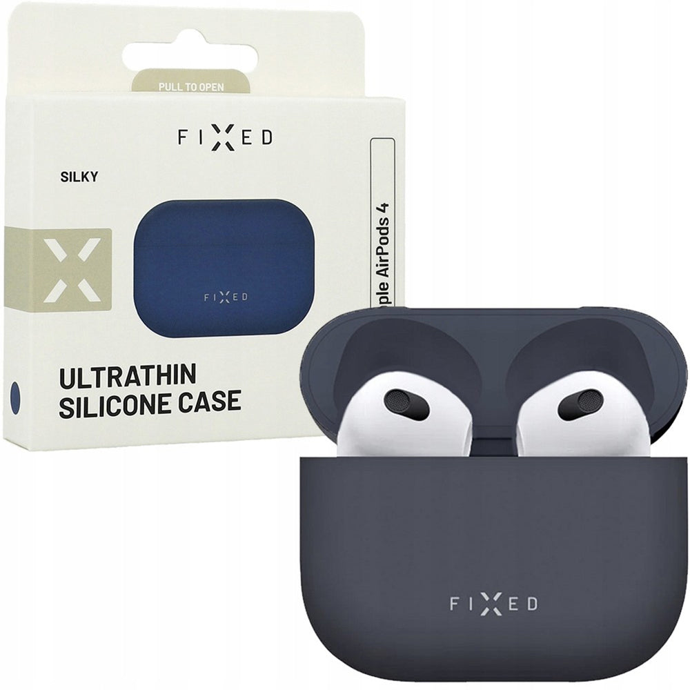 Fixed Silky Case for Apple AirPods 4, Blue