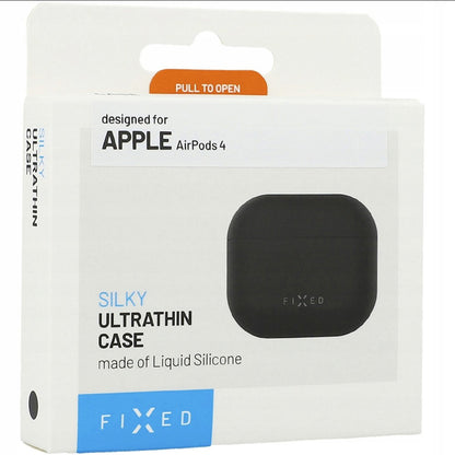 Fixed Silky Case for Apple AirPods 4, Black