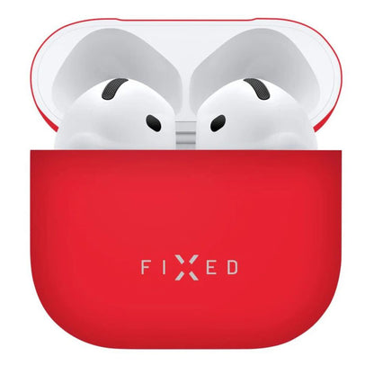 Fixed Silky Case for Apple AirPods 4, Red