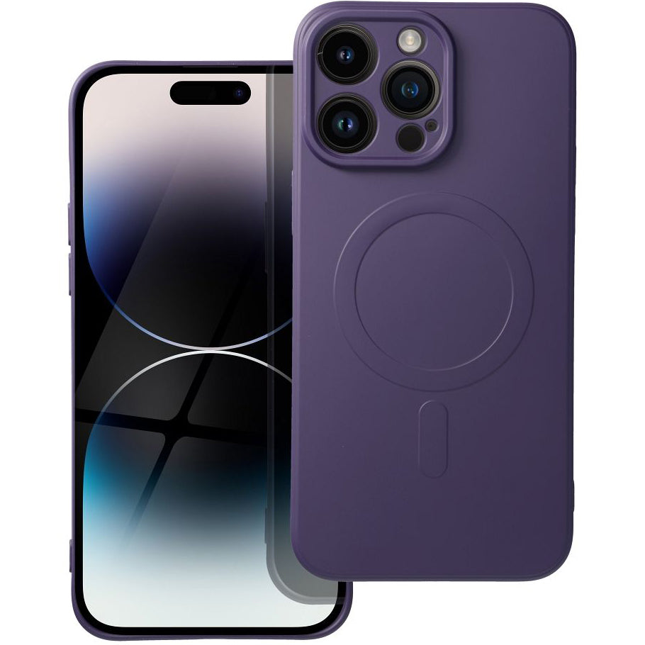 MagSafe Case for Apple iPhone 14 Pro Max, OEM, Silicone Mag, Purple