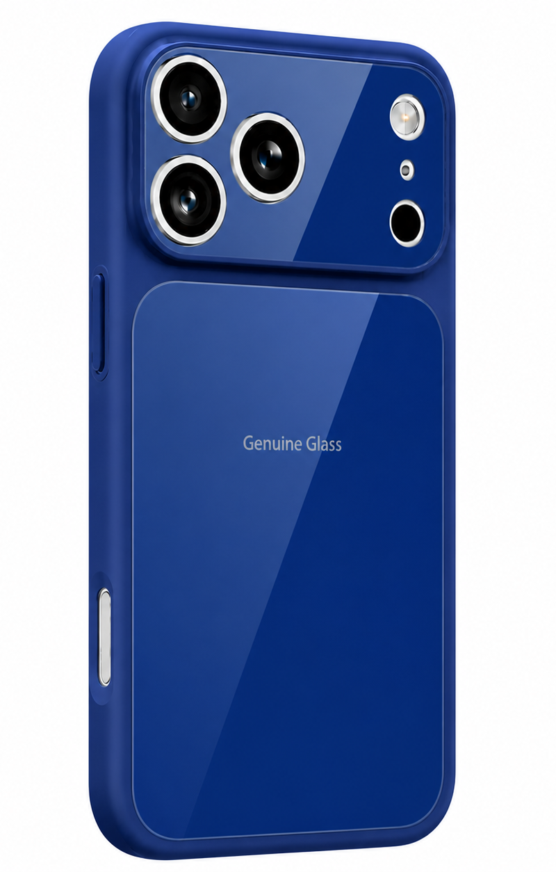MagSafe Case for Apple iPhone 16, OEM, Genuine Glass, Blue