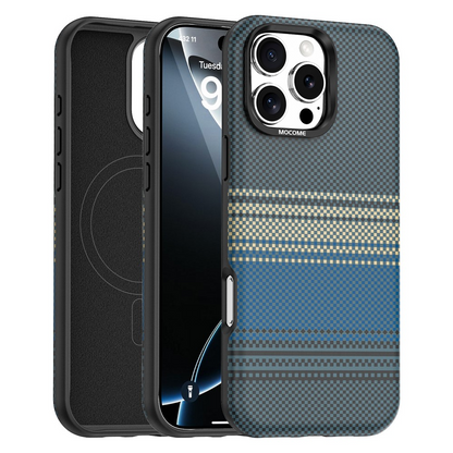 MagSafe Case for Apple iPhone 16 Pro Max, OEM, Gradient Rainbow, Navy Blue