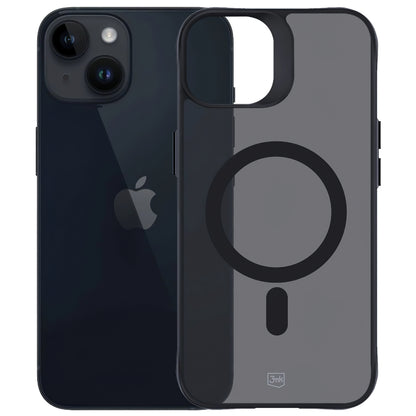MagSafe Case for Apple iPhone 15, 3MK, Smoke MagCase, Black