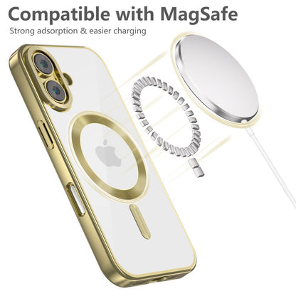 MagSafe Case for Apple iPhone 16, Tech-Protect, Magflex Satin, Gold 