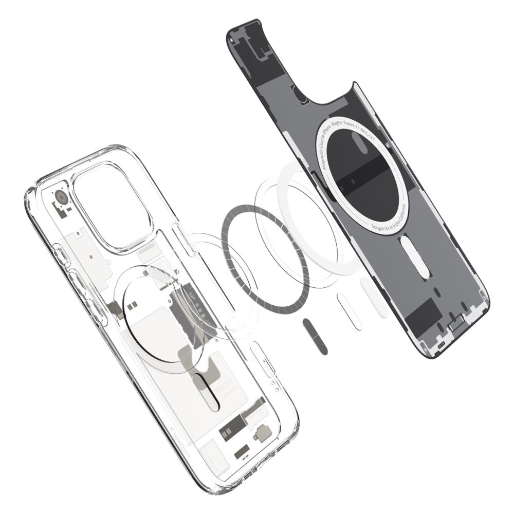 MagSafe Case for Apple iPhone 16 Pro Max, Spigen, Ultra Hybrid Zero One, Gray ACS08381