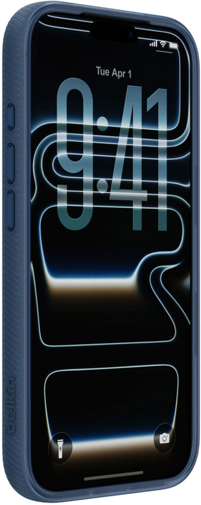 MagSafe Case for Apple iPhone 17 Pro Max, Belkin, SheerForce Grip, Navy MSA036hqNY