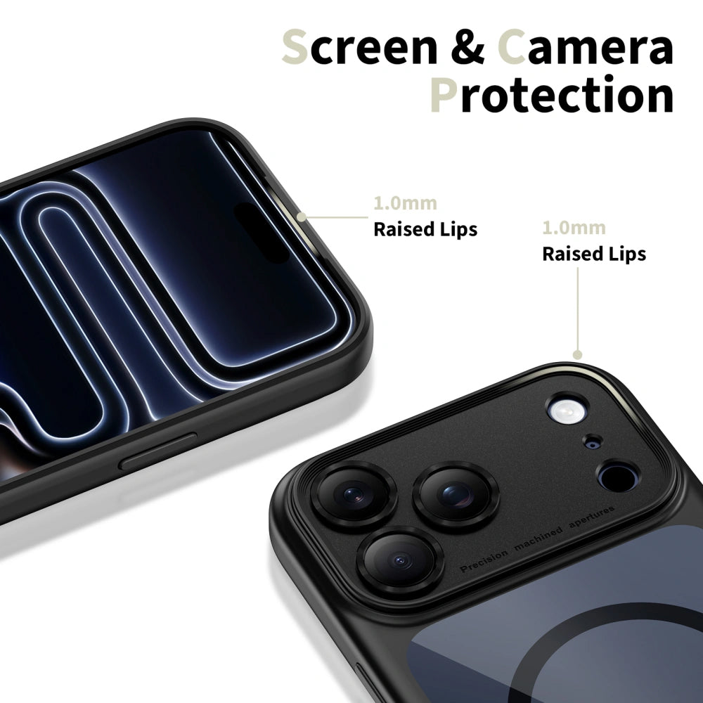 MagSafe Case for Apple iPhone 17 Pro Max, Tech-Protect, MagPeak, Transparent Black