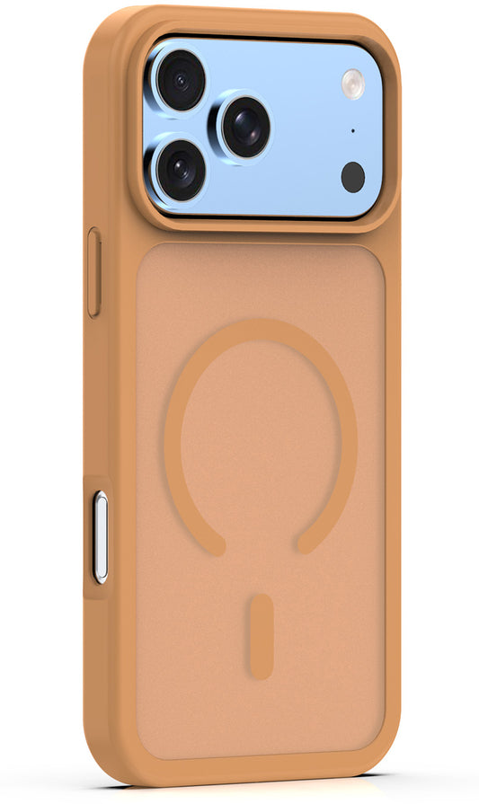 MagSafe Case for Apple iPhone 18 Pro Max / 17 Pro Max, OEM, Mag Matt Big Hole, Brown