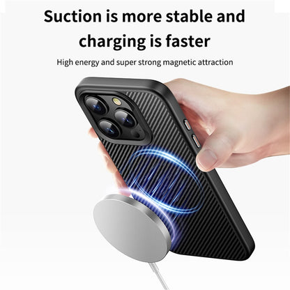 MagSafe Case for Apple iPhone 15 Pro, OEM, Carbon, Black