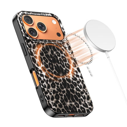 MagSafe Case for Apple iPhone 17 Pro Max, Tech-Protect, Lamano Leopard, Black