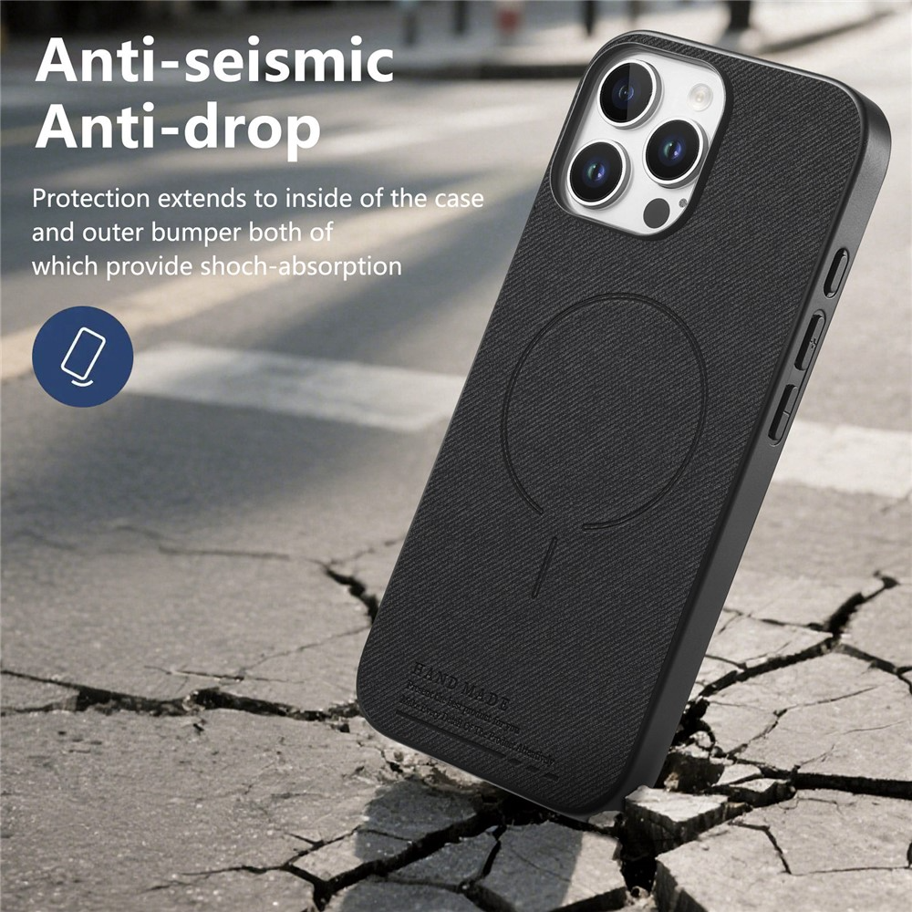 MagSafe Case for Apple iPhone 16 Pro Max, OEM, Cloth, Black