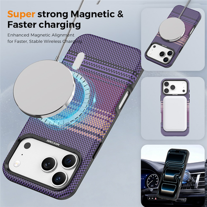 MagSafe Case for Apple iPhone 17 Pro Max, OEM, Gradient Rainbow, Purple