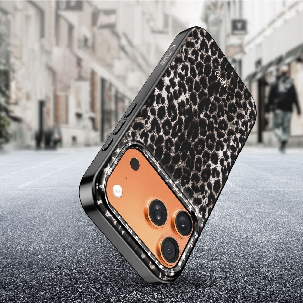 MagSafe Case for Apple iPhone 17 Pro, Tech-Protect, Lamano Leopard, Black