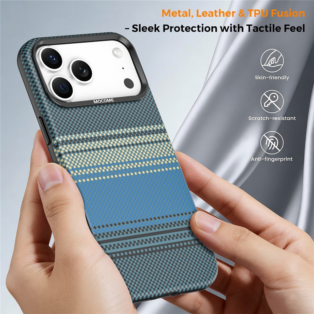 MagSafe Case for Apple iPhone 17 Pro Max, OEM, Gradient Rainbow, Navy Blue