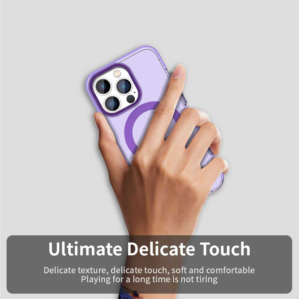 MagSafe Case for Apple iPhone 12 Pro Max, Techsuit, CandyCase, Purple