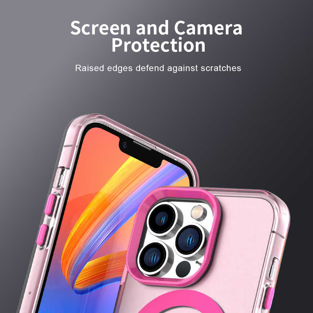 MagSafe Case for Apple iPhone 12 Pro Max, Techsuit, CandyCase, Pink