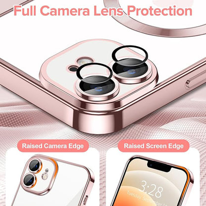 MagSafe Case for Apple iPhone 12, Techsuit, Luxury Crystal, Pink