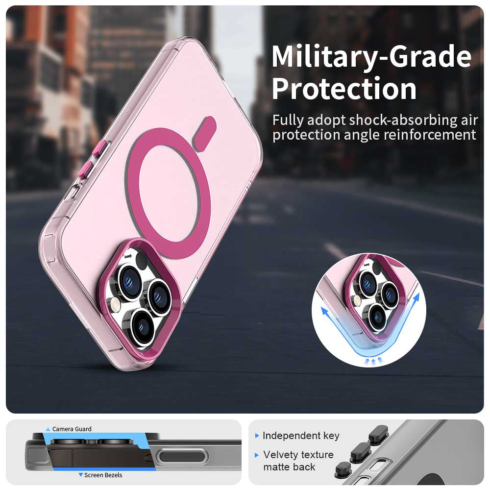 MagSafe Case for Apple iPhone 13 Pro, Techsuit, CandyCase, Pink