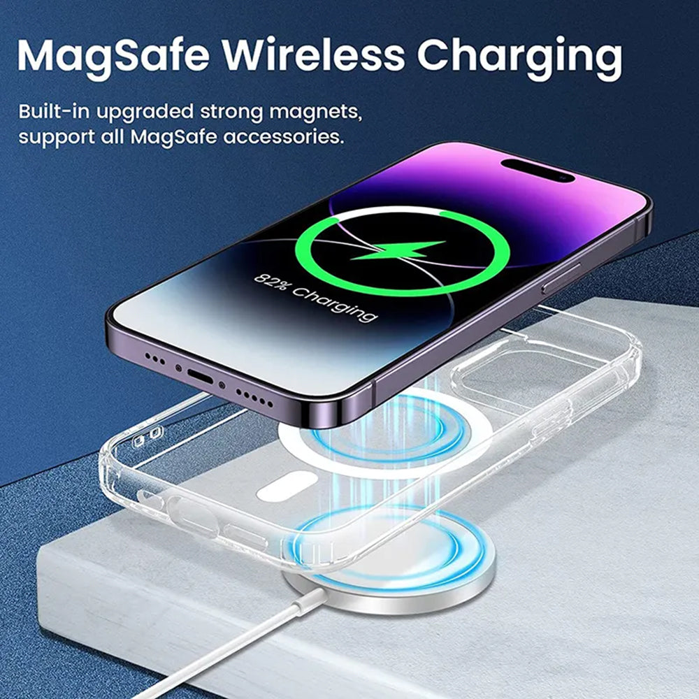 MagSafe Case for Apple iPhone 13, Techsuit, Pro, Transparent