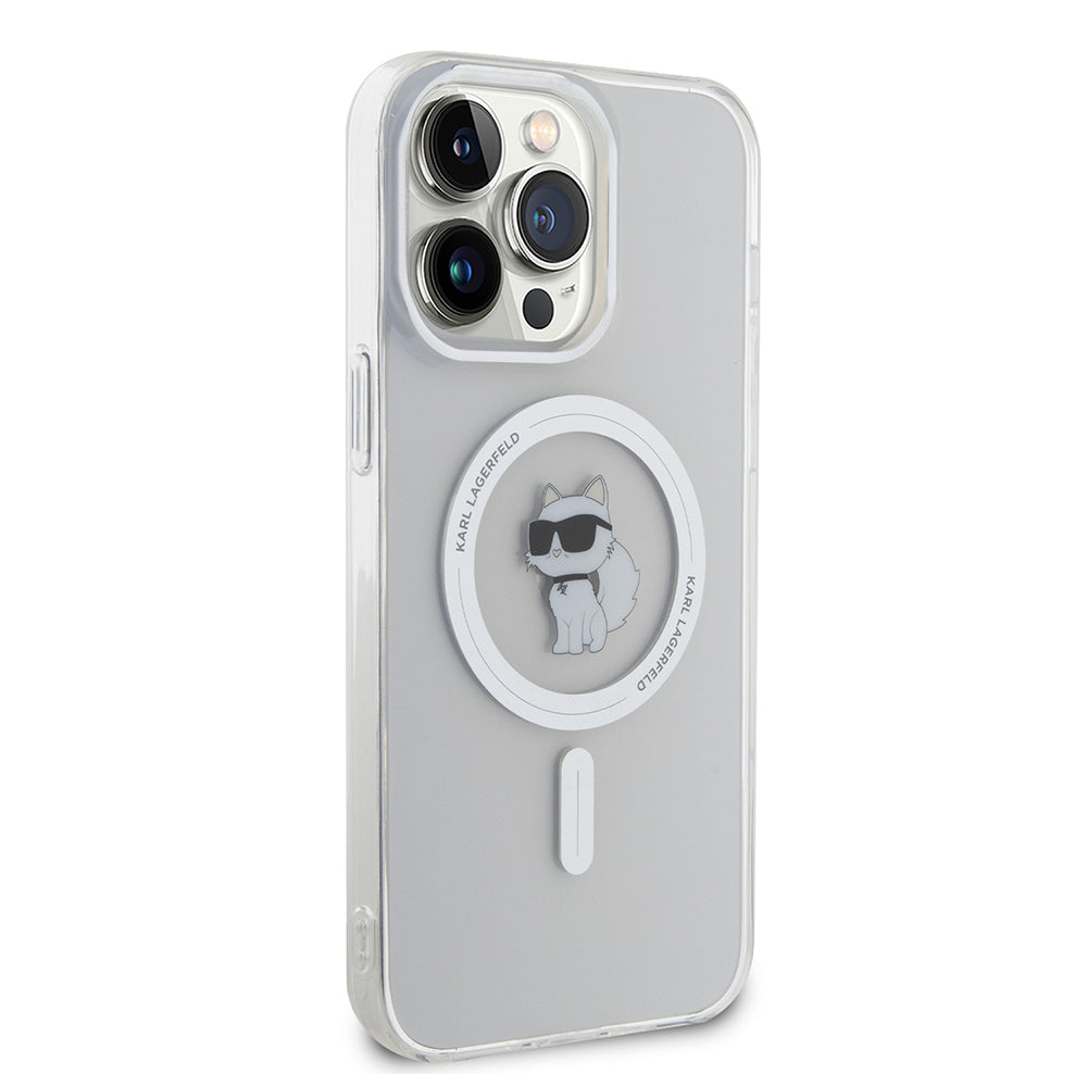 MagSafe Case for Apple iPhone 14 Pro Max, Karl Lagerfeld, IML Choupette, Transparent