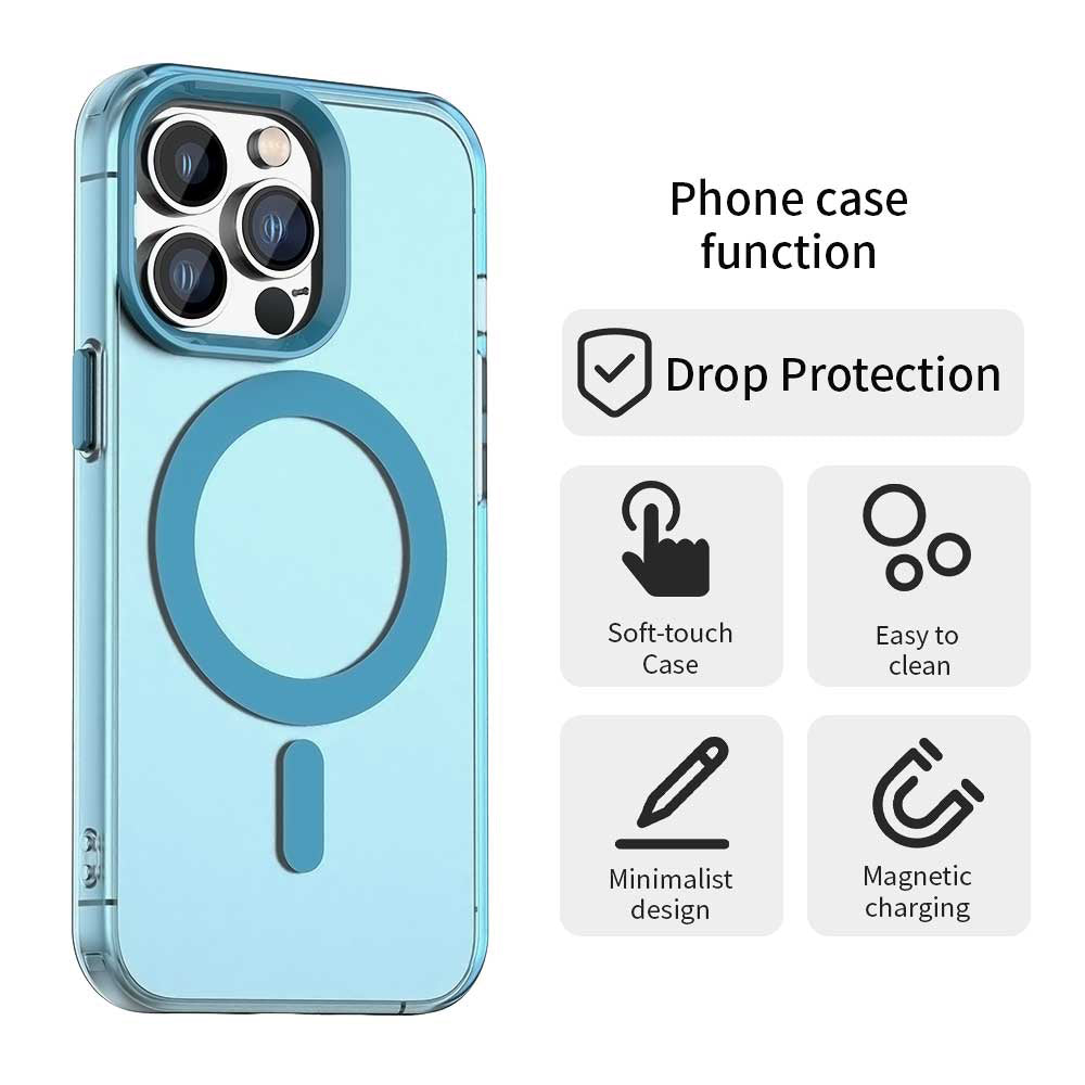MagSafe Case for Apple iPhone 14 Pro Max, Techsuit, CandyCase, Blue