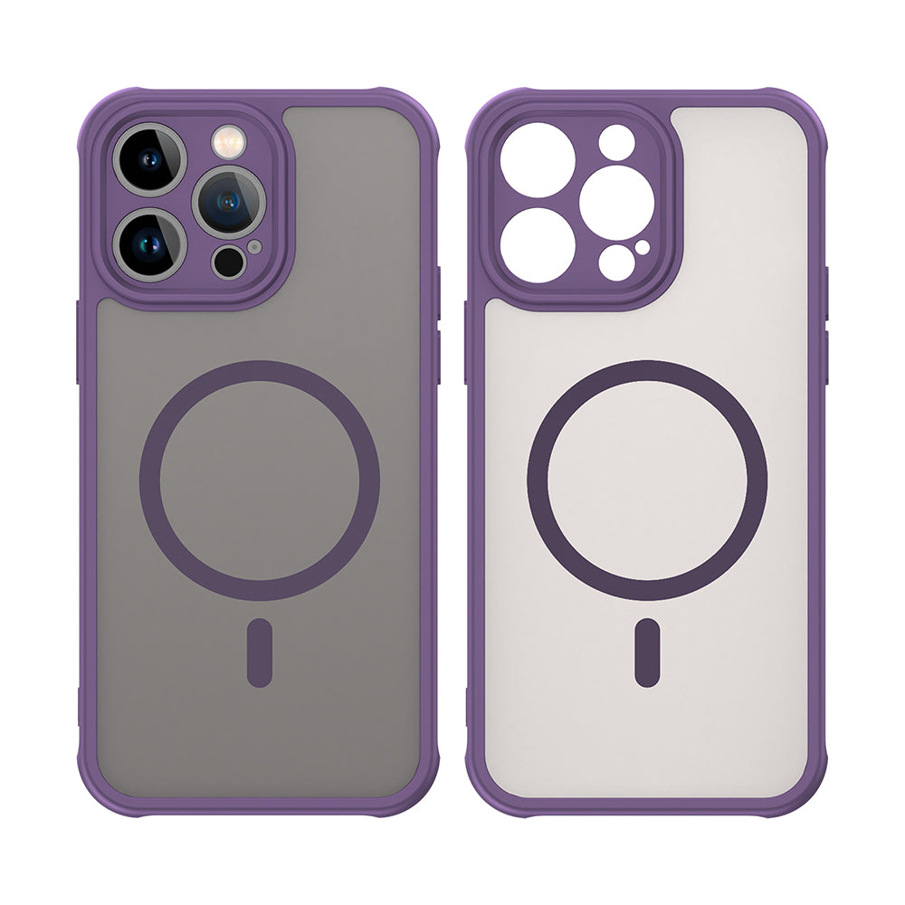 MagSafe Case for Apple iPhone 14 Pro Max, Techsuit, HaloFrost II, Purple