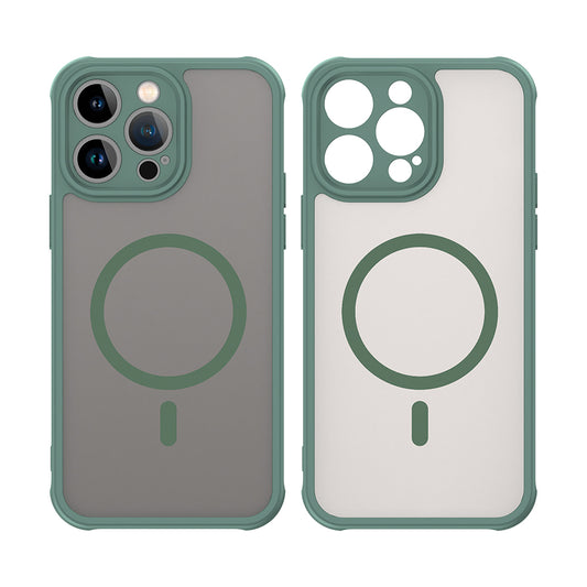 MagSafe Case for Apple iPhone 14 Pro, Techsuit, HaloFrost II, Green