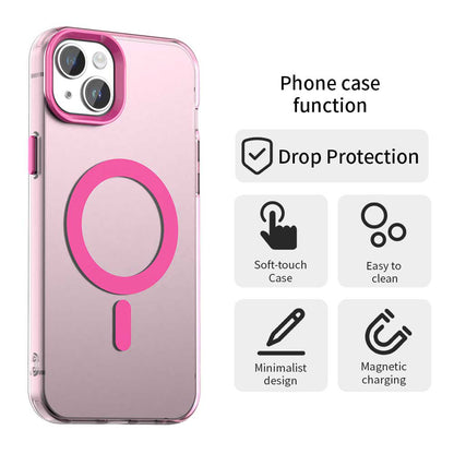 MagSafe Case for Apple iPhone 14, Techsuit, CandyCase, Pink