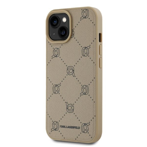 MagSafe Case for Apple iPhone 15, Karl Lagerfeld, Karl's Head, Beige