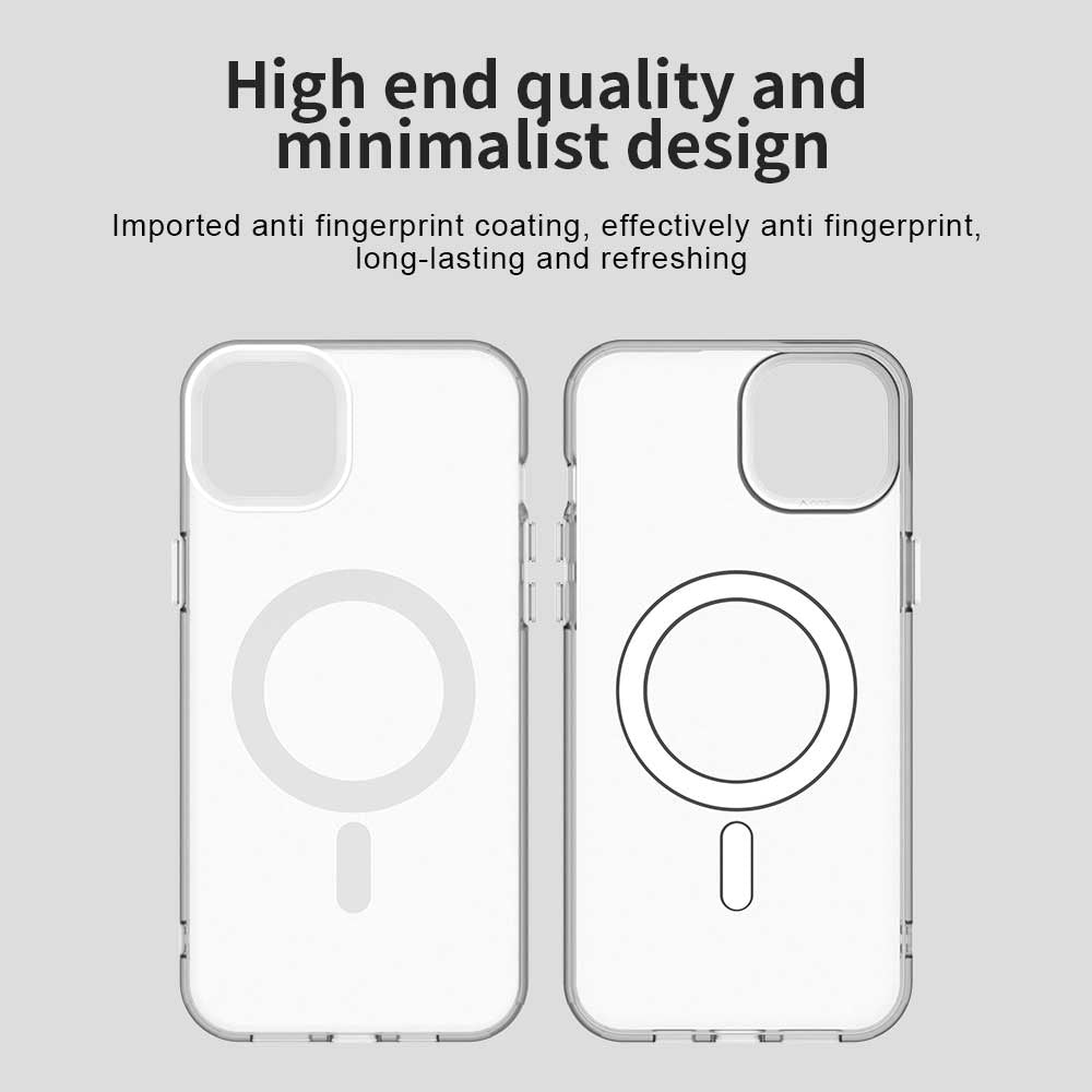 MagSafe Case for Apple iPhone 15 Plus, Techsuit, CandyCase, White
