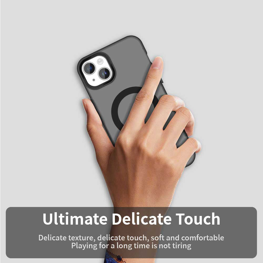 MagSafe Case for Apple iPhone 15 Plus, Techsuit, CandyCase, Black