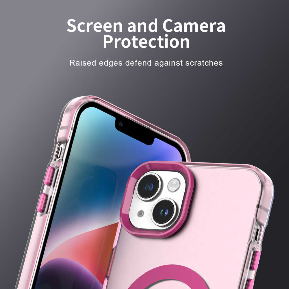 MagSafe Case for Apple iPhone 15 Plus, Techsuit, CandyCase, Pink