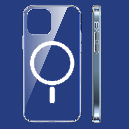 MagSafe Case for Apple iPhone 15 Plus, Techsuit, Pro, Transparent
