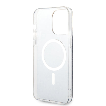 MagSafe Case for Apple iPhone 15 Pro, Guess, 4G IML, Black GUHMP15LH4STK