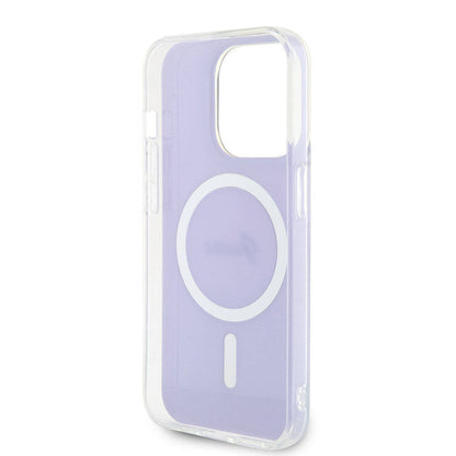 MagSafe Case for Apple iPhone 15 Pro Max, Guess, IML Iridescent, Purple