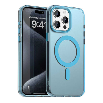 MagSafe Case for Apple iPhone 15 Pro Max, Techsuit, CandyCase, Blue