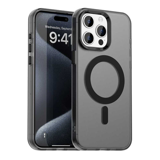 MagSafe Case for Apple iPhone 15 Pro, Techsuit, CandyCase, Black