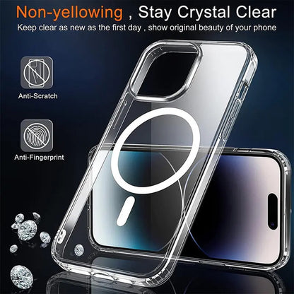 MagSafe Case for Apple iPhone 15 Pro, Techsuit, Pro, Transparent
