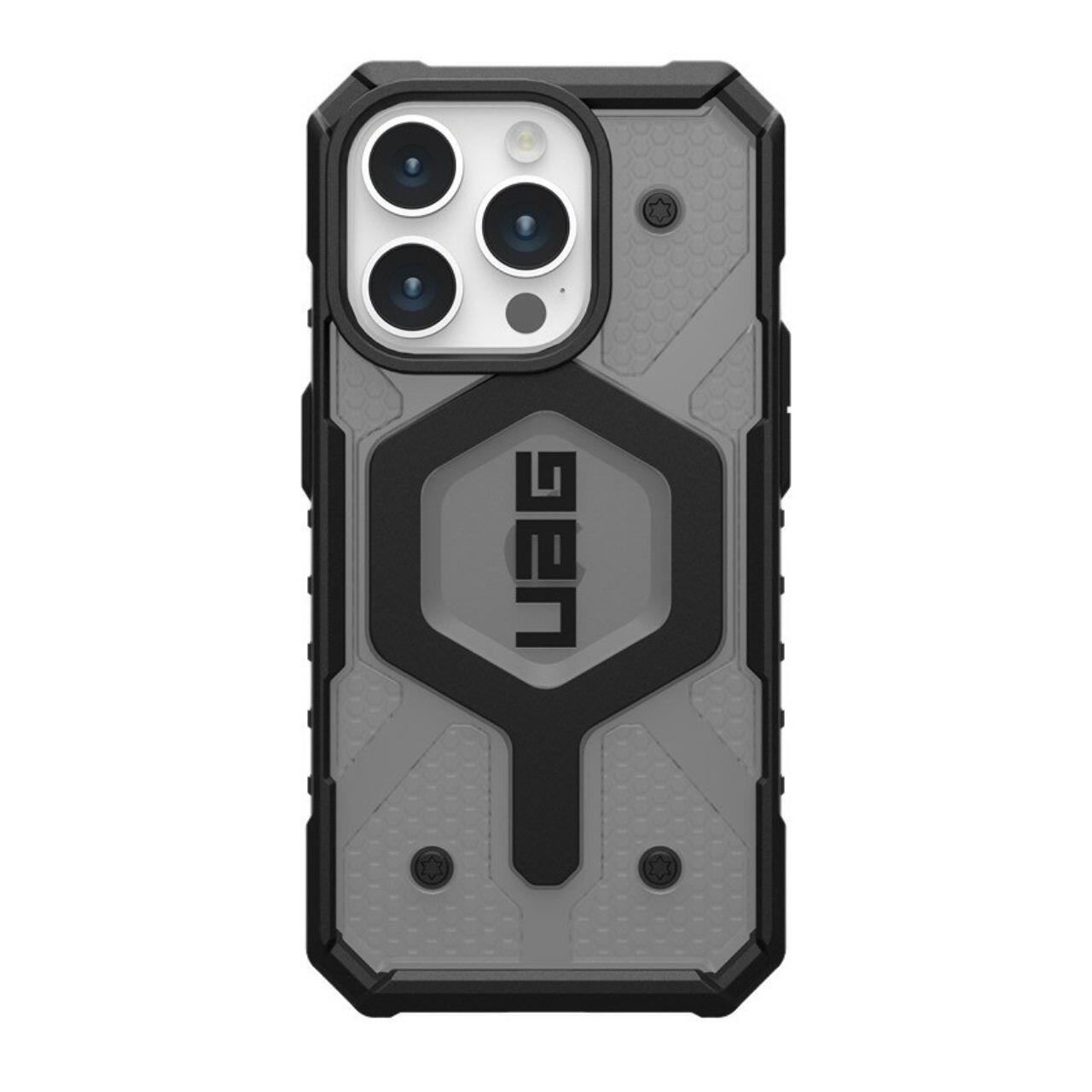 MagSafe Case for Apple iPhone 15 Pro, Urban Armor Gear, Pathfinder, Gray