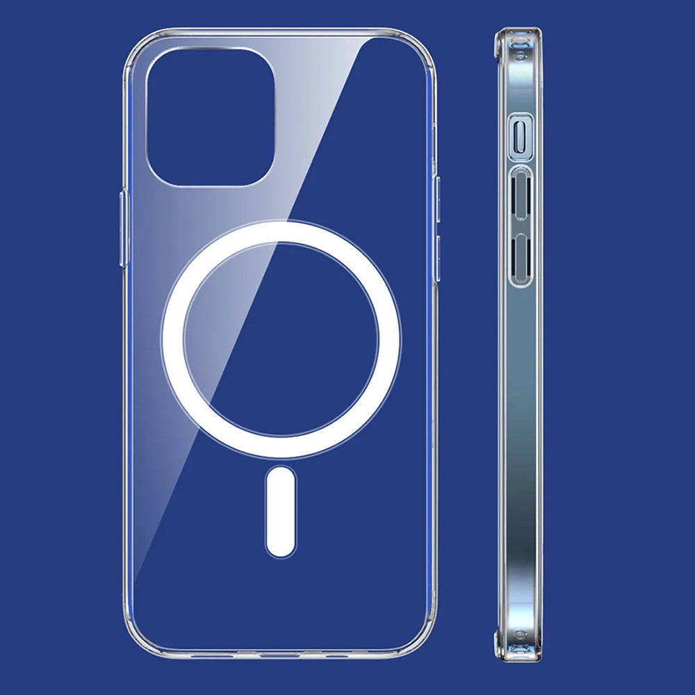 MagSafe Case for Apple iPhone 15, Techsuit, Pro, Transparent