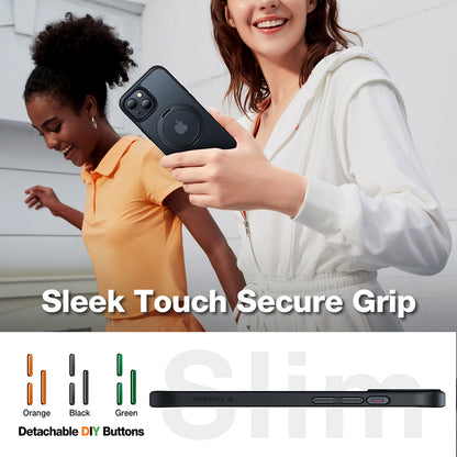 MagSafe Case for Apple iPhone 15, Torras, Ostand Pro, Black